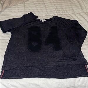 Aeropostale Dark Heather Gray '84' Appliqué Sweatshirt